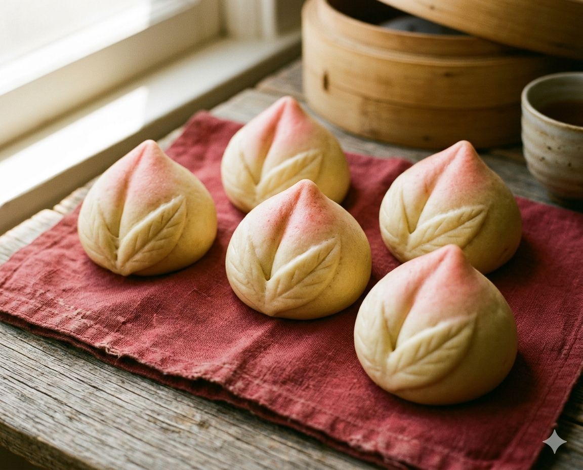 Longevity Peach Buns