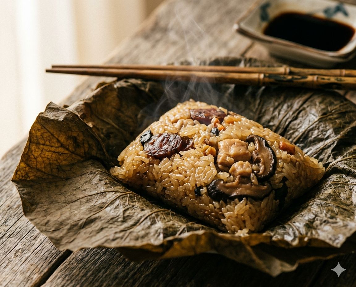 Sticky Rice in Lotus Leaf