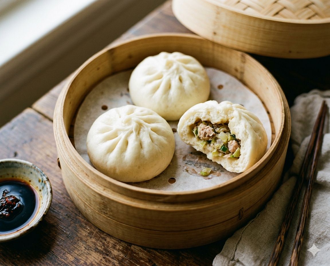 Vegetable Pork Buns